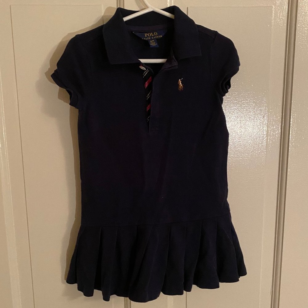 COPY - Polo by Ralph Lauren 3T Navy Polo Dress w/ Peek